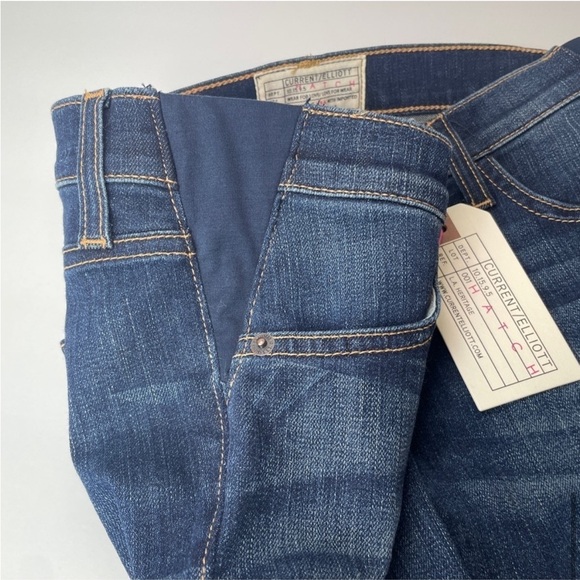 Current Elliott Hatch Dark Nearly Skinny Maternity Stretch Jeans New NWT SZ 26 - Picture 12 of 15